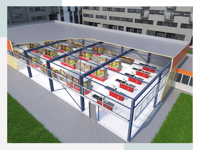 Строительство магазинов в Черкесск от 612 руб. за м²