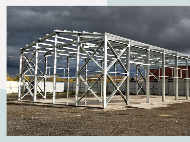 Двускатные ангары в Черкесск от 612 руб. за квадрат