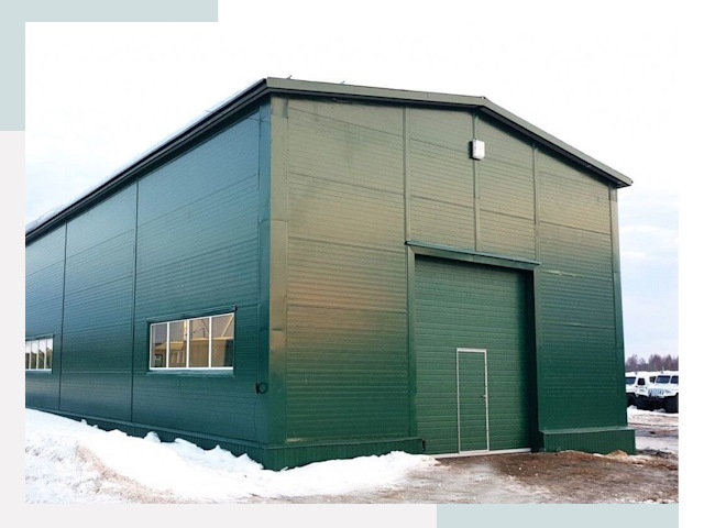 Двускатные ангары в Черкесске