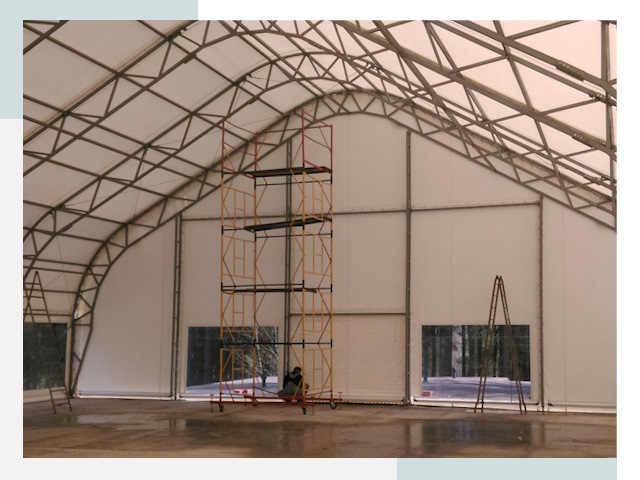 Шатровые ангары в Черкесске