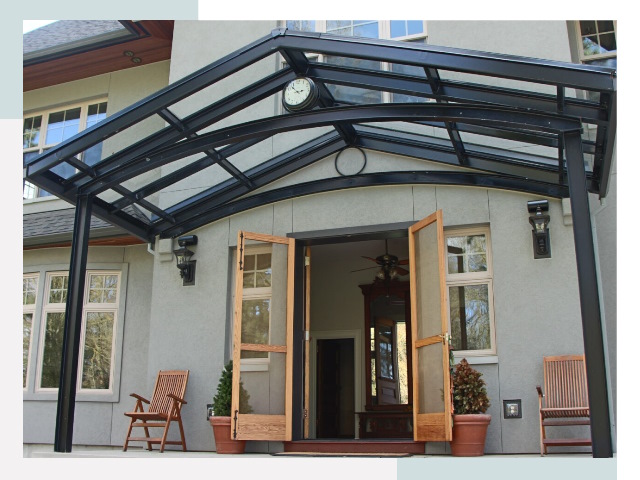 Козырьки металлические в Черкесске