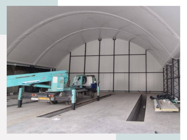 Внутреннее оснащение ангаров в Черкесске