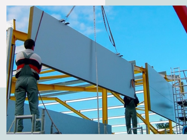 Монтаж сэндвич-панелей в Черкесске от 612 руб.