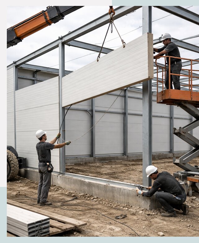 Строительство складов из сэндвич панелей в Черкесске под ключ
